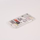 iPhone 7 / 8 / SE (2020, 2022) Case Hülle - Aufkleber Vintage Sticker Price-tag collage - Transparent