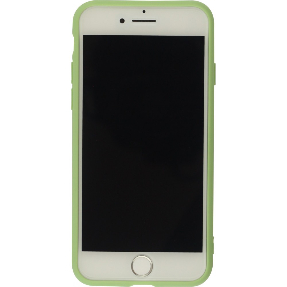 Coque iPhone 6/6s - Silicone Mat Coeur vert clair