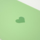 Coque iPhone 7 / 8 / SE (2020, 2022) - Silicone Mat Coeur vert clair