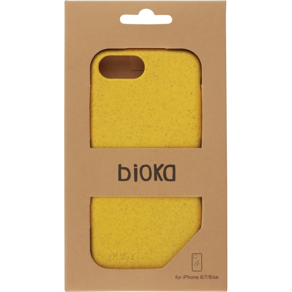 Coque iPhone 6/6s / 7 / 8 / SE (2020) - Bioka biodégradable et compostable Eco-Friendly jaune