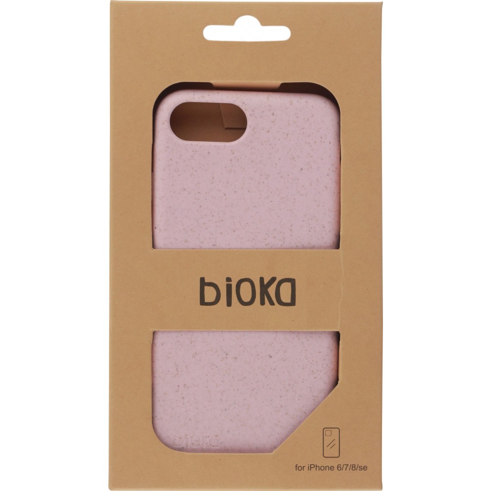 Coque iPhone 6/6s / 7 / 8 / SE (2020) - Bioka biodégradable et compostable Eco-Friendly - Rose