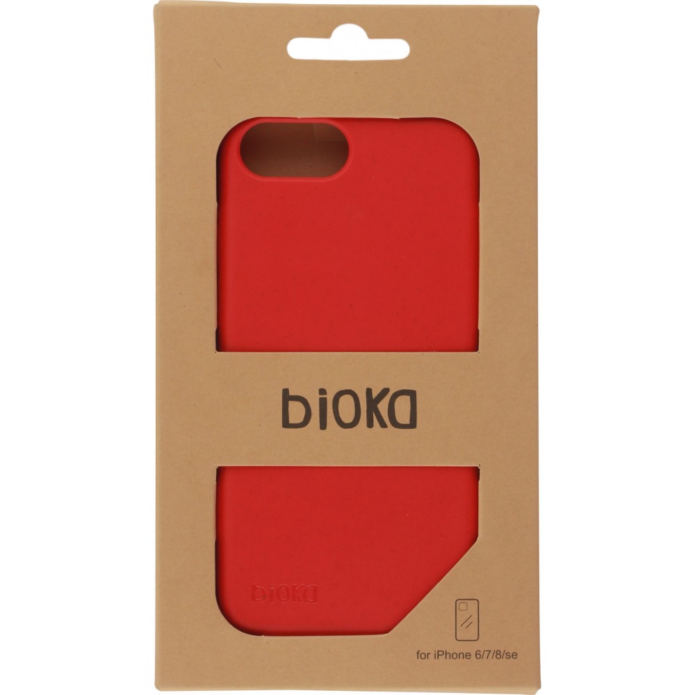 Coque iPhone 6/6s / 7 / 8 / SE (2020) - Bioka biodégradable et compostable Eco-Friendly - Rouge