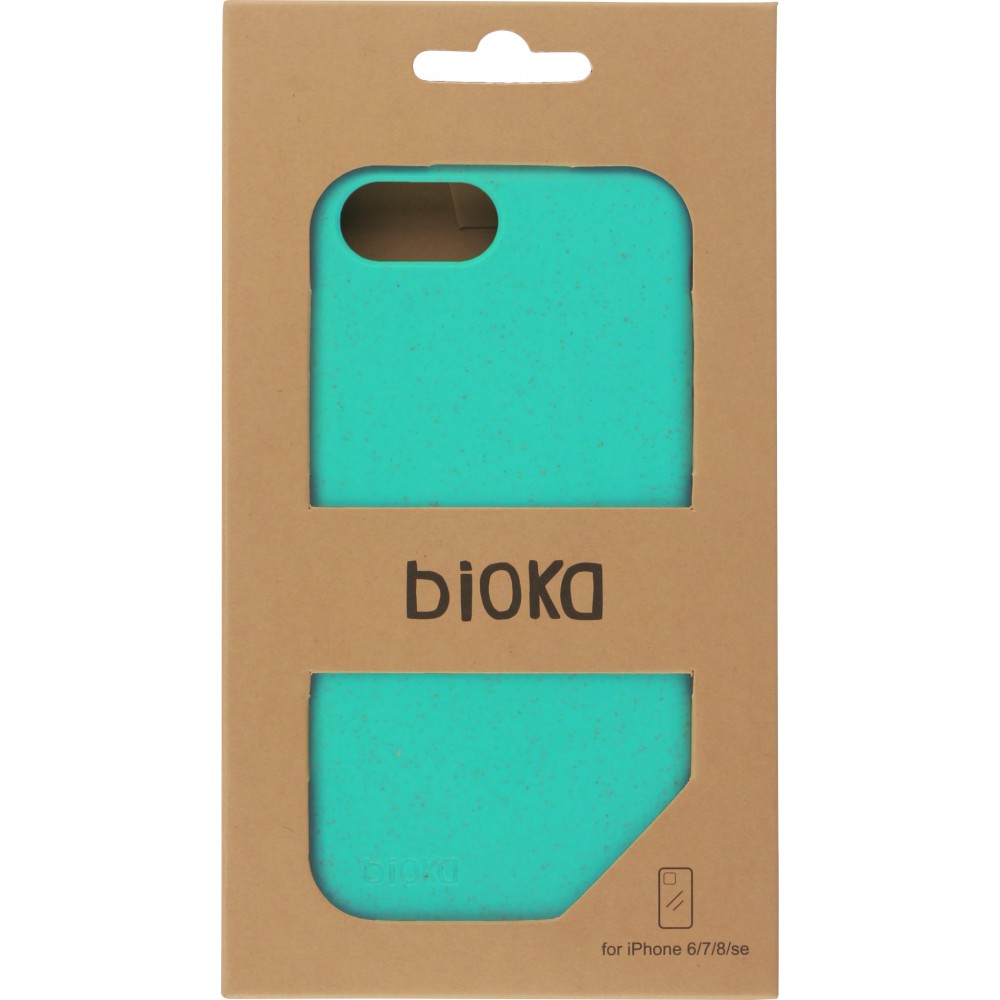 Coque iPhone 6/6s / 7 / 8 / SE (2020) - Bioka biodégradable et compostable Eco-Friendly - Turquoise