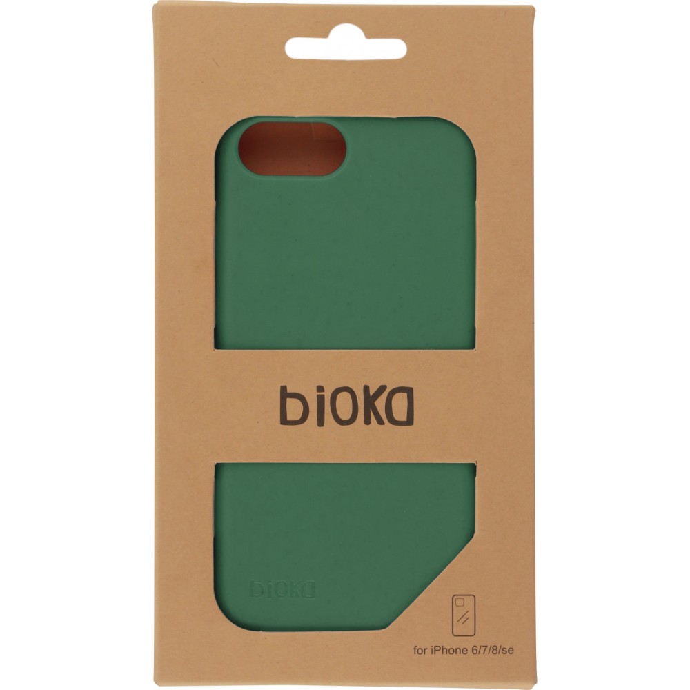 Coque iPhone 6/6s / 7 / 8 / SE (2020) - Bioka biodégradable et compostable Eco-Friendly - Vert foncé