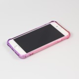 Hülle iPhone 7 / 8 / SE (2020, 2022) - Gummi Bumper Rainbow mit extra Schutz für Ecken Antischock - rosa - Violett