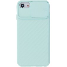 Coque iPhone 7 / 8 / SE (2020, 2022) - Caméra Clapet - Turquoise