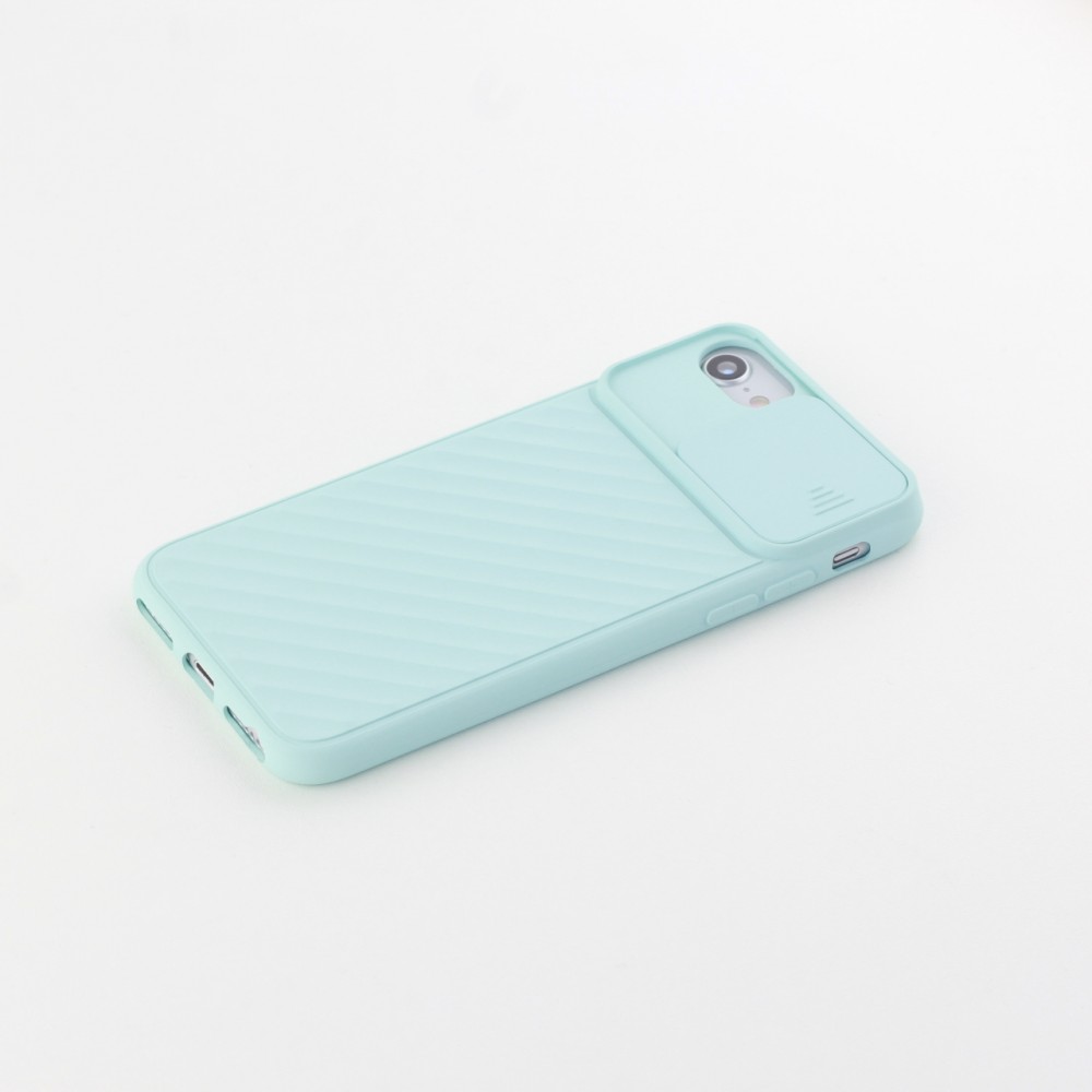 Coque iPhone 6/6s - Caméra Clapet - Turquoise