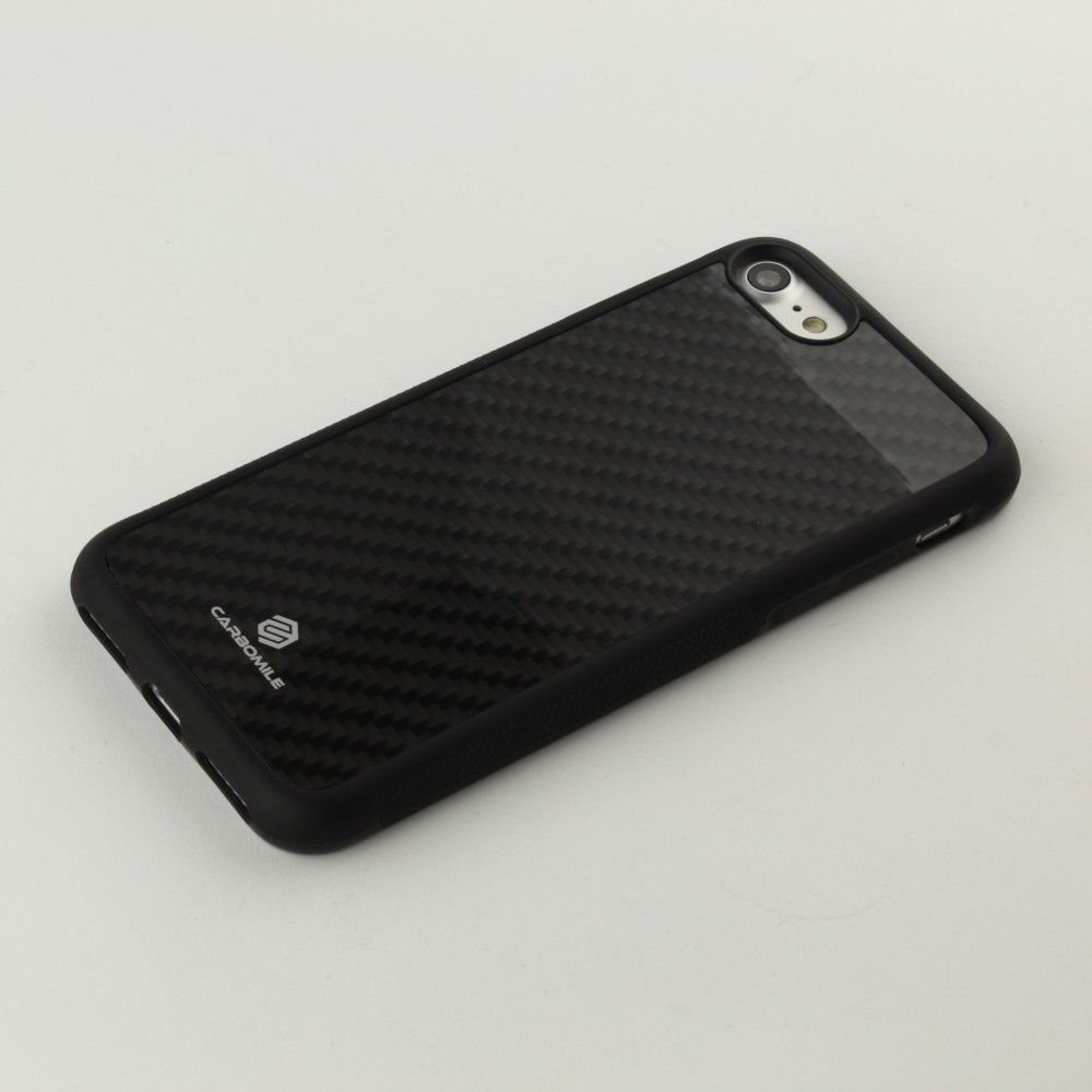 Hülle iPhone 7 / 8 / SE (2020, 2022) - Carbomile Carbon Fiber