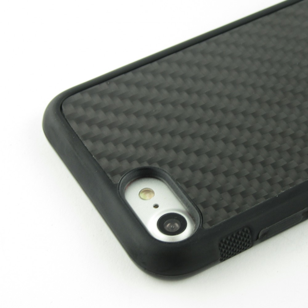 Hülle iPhone 7 / 8 / SE (2020, 2022) - Carbomile Carbon Fiber