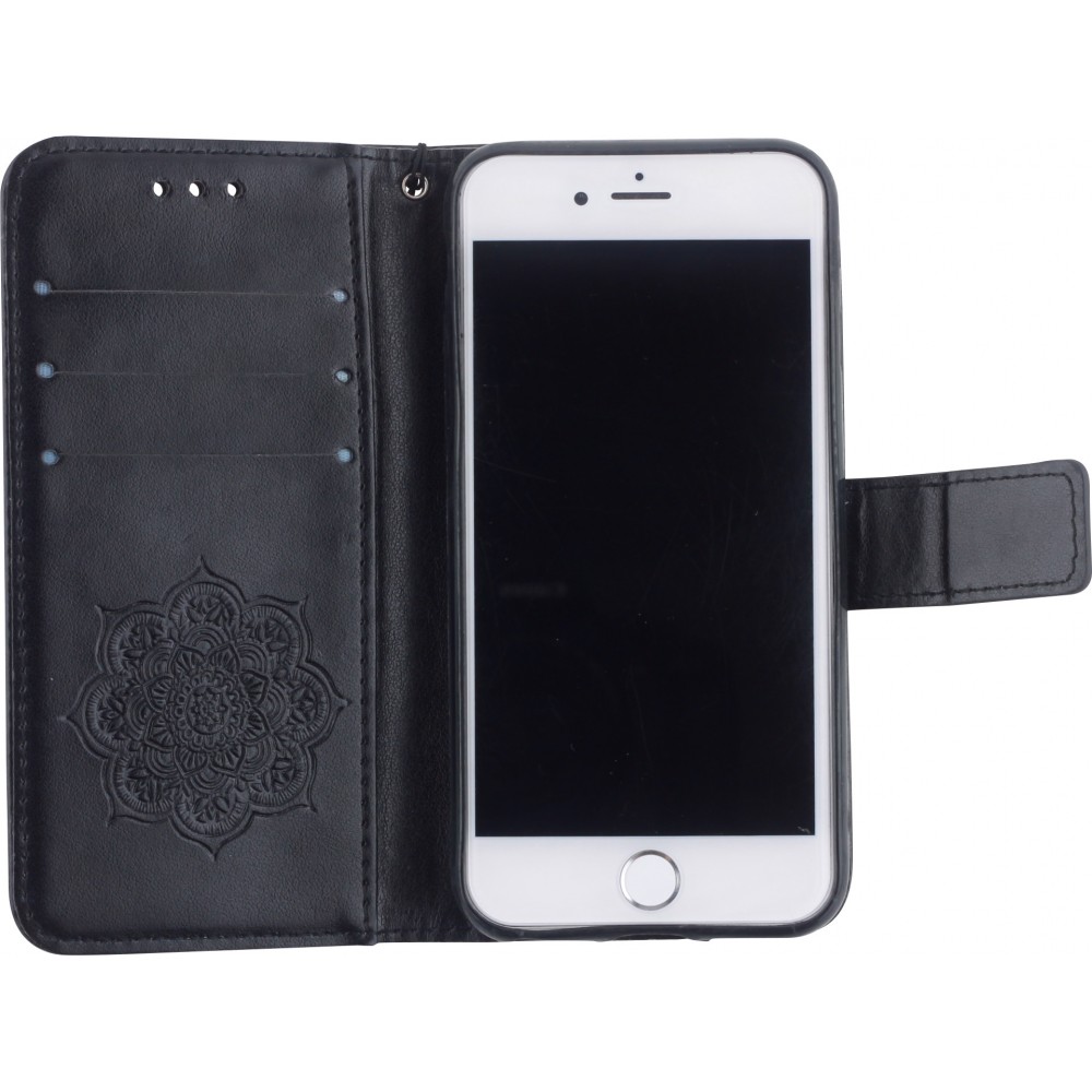 Coque iPhone 6/6s - Flip Dreamcatcher - Noir