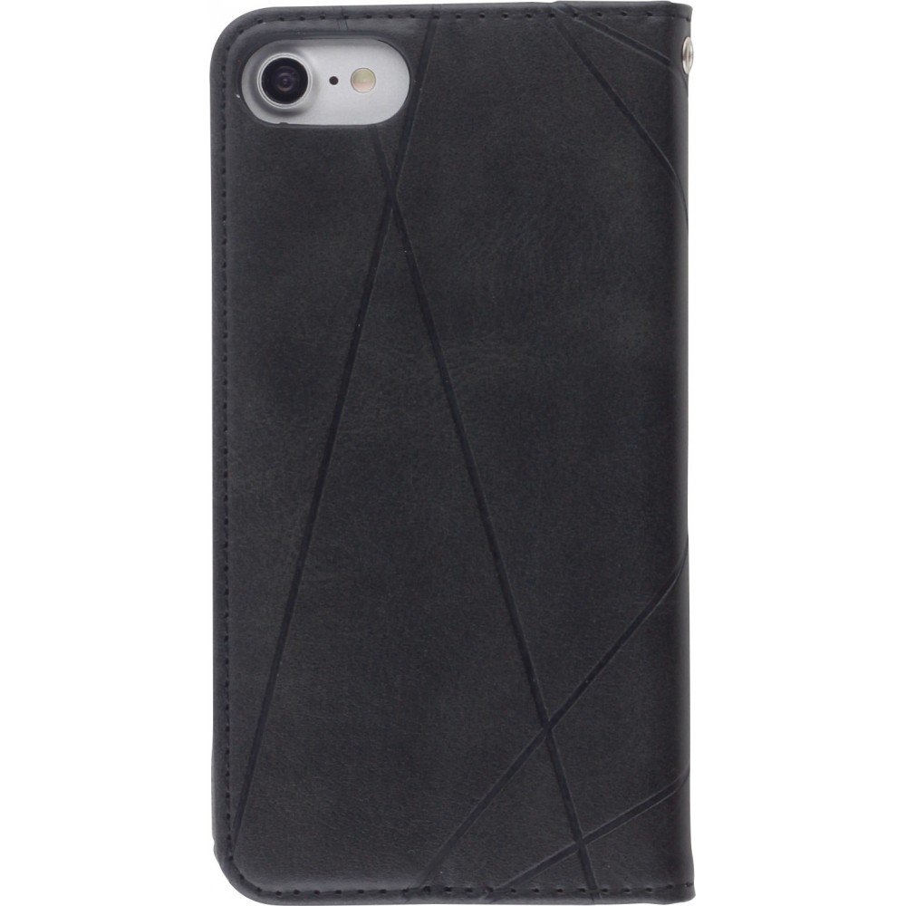 Coque iPhone 6/6s - Flip Géometrique - Noir