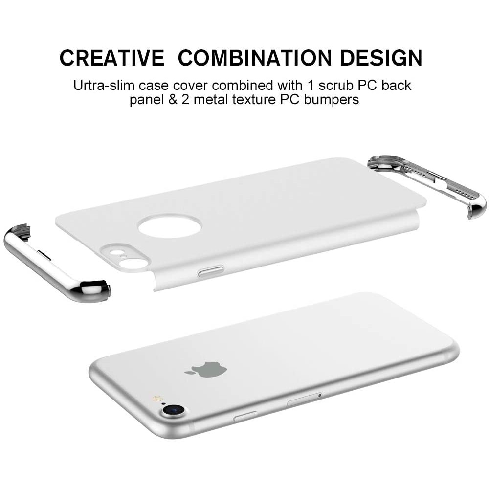 Coque iPhone 7 Plus / 8 Plus - Frame gold - Argent