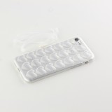 Coque iPhone 7 / 8 / SE (2020, 2022) - Gel coeurs 3D - Transparent