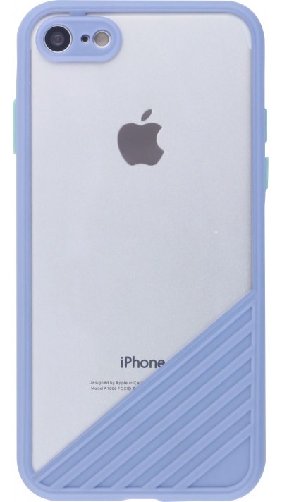 Coque iPhone 7 / 8 / SE (2020, 2022) - Glass Line - Bleu clair