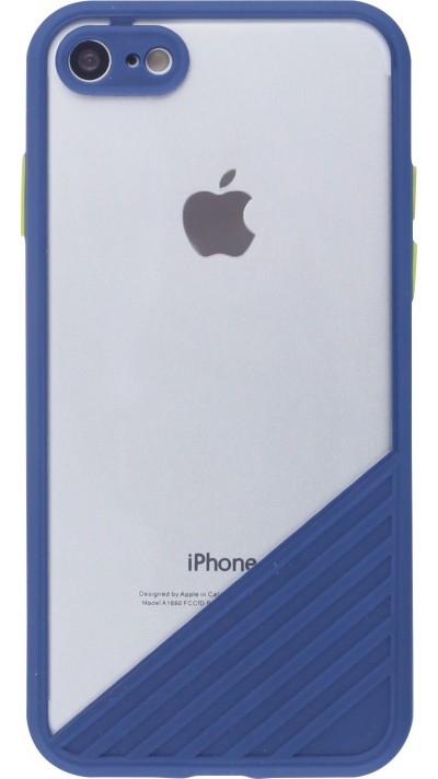 Hülle iPhone 7 / 8 / SE (2020, 2022) - Glass Line dunkelblau