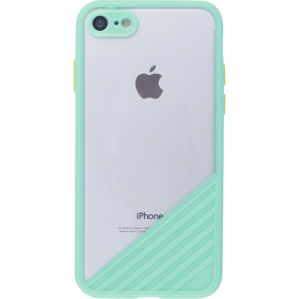 Coque iPhone 7 / 8 / SE (2020, 2022) - Glass Line - Turquoise