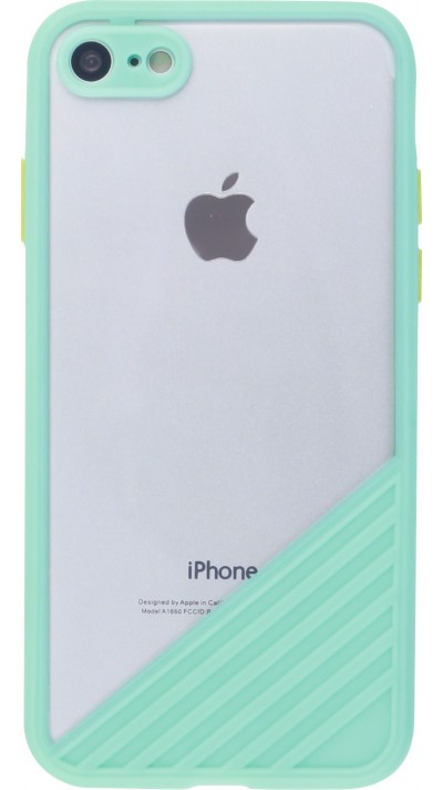 Coque iPhone 7 / 8 / SE (2020, 2022) - Glass Line - Turquoise