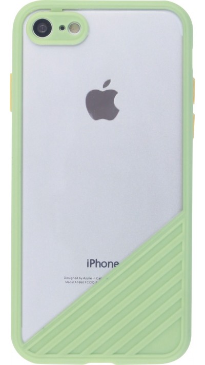 Coque iPhone 7 / 8 / SE (2020, 2022) - Glass Line vert clair