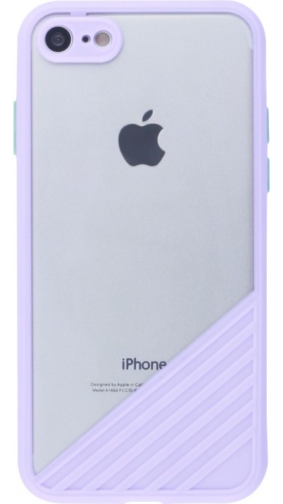 Hülle iPhone 7 / 8 / SE (2020, 2022) - Glass Line - Violett