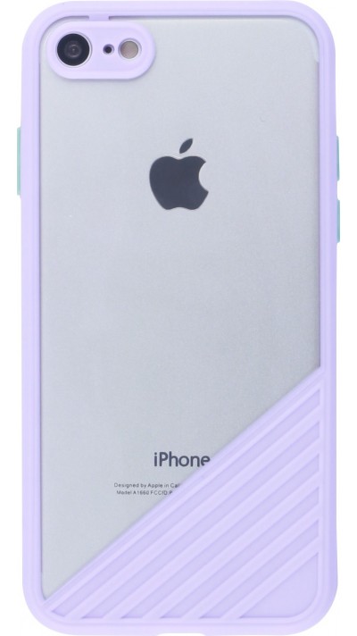 Coque iPhone 7 / 8 / SE (2020, 2022) - Glass Line - Violet