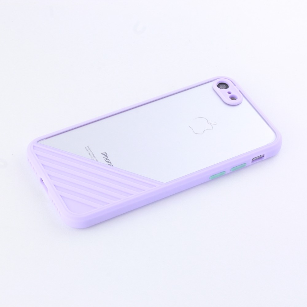 Coque iPhone 7 / 8 / SE (2020, 2022) - Glass Line - Violet