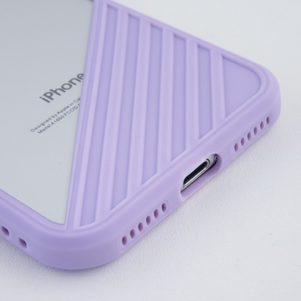 Coque iPhone 7 / 8 / SE (2020, 2022) - Glass Line - Violet