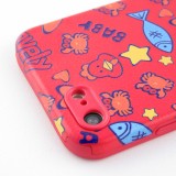 Coque iPhone 7 / 8 / SE (2020, 2022) - Silicone Lovely Baby - Rouge