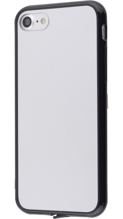 Hülle iPhone 7 / 8 / SE (2020, 2022) - Spiegel mit schwarzen Silikonkanten