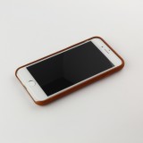 Coque iPhone 7 / 8 / SE (2020, 2022) - Qialino cuir véritable brun clair