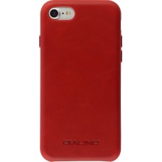 Coque iPhone 7 / 8 / SE (2020, 2022) - Qialino cuir véritable - Rouge