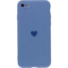 Coque iPhone 7 / 8 / SE (2020, 2022) - Silicone Mat Coeur - Lavande