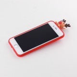 Coque iPhone 7 / 8 / SE (2020, 2022) - Silicone Noël renne 3D