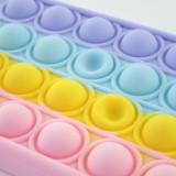 Coque iPhone 7 / 8 / SE (2020, 2022) - Silicone jeu éclate bulles anti-stress arc-en-ciel