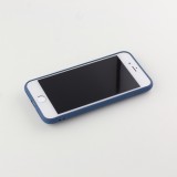 Coque iPhone 7 / 8 / SE (2020, 2022) - Soft Touch avec anneau - Bleu