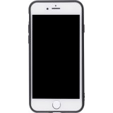 Hülle iPhone 7 / 8 / SE (2020, 2022) - Soft Touch mit Ring - Schwarz