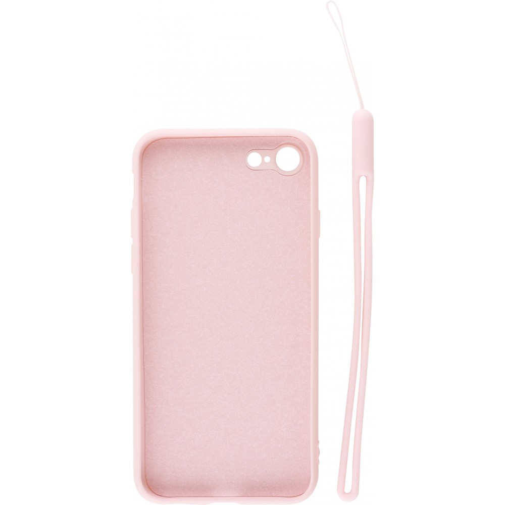 Coque iPhone 7 / 8 / SE (2020, 2022) - Soft Touch avec anneau - Rose