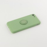 Coque iPhone 7 / 8 / SE (2020, 2022) - Soft Touch avec anneau vert clair