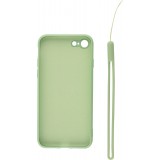 Coque iPhone 7 / 8 / SE (2020, 2022) - Soft Touch avec anneau vert clair