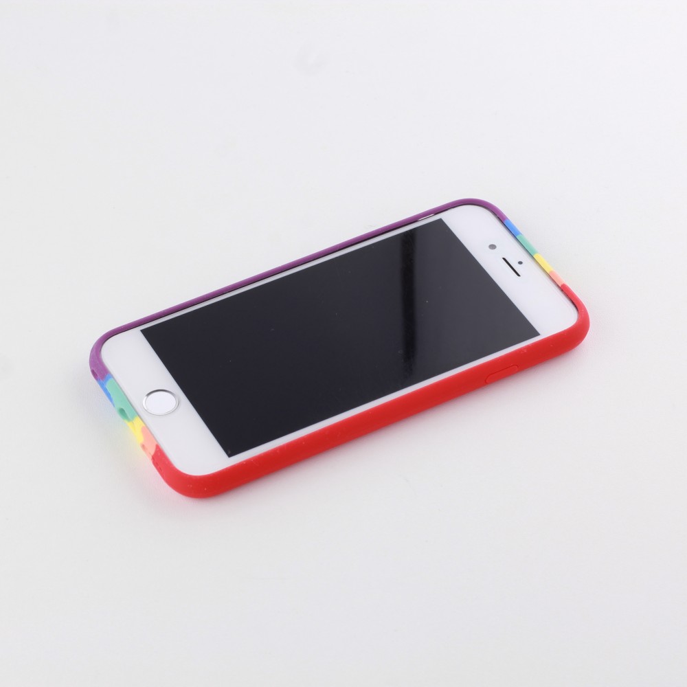 Hülle iPhone 7 / 8 / SE (2020, 2022) - Soft Touch multicolors