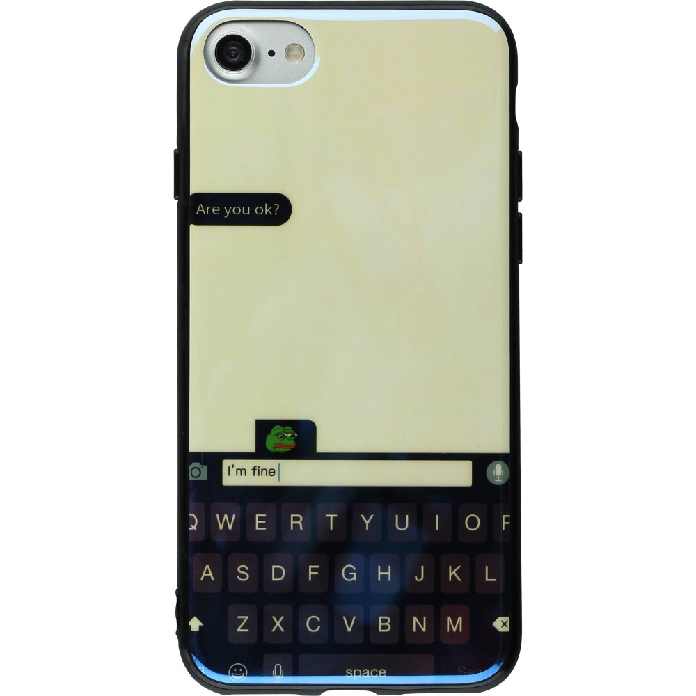Coque iPhone 7 / 8 / SE (2020, 2022) - Shine Keyboard - Blanc