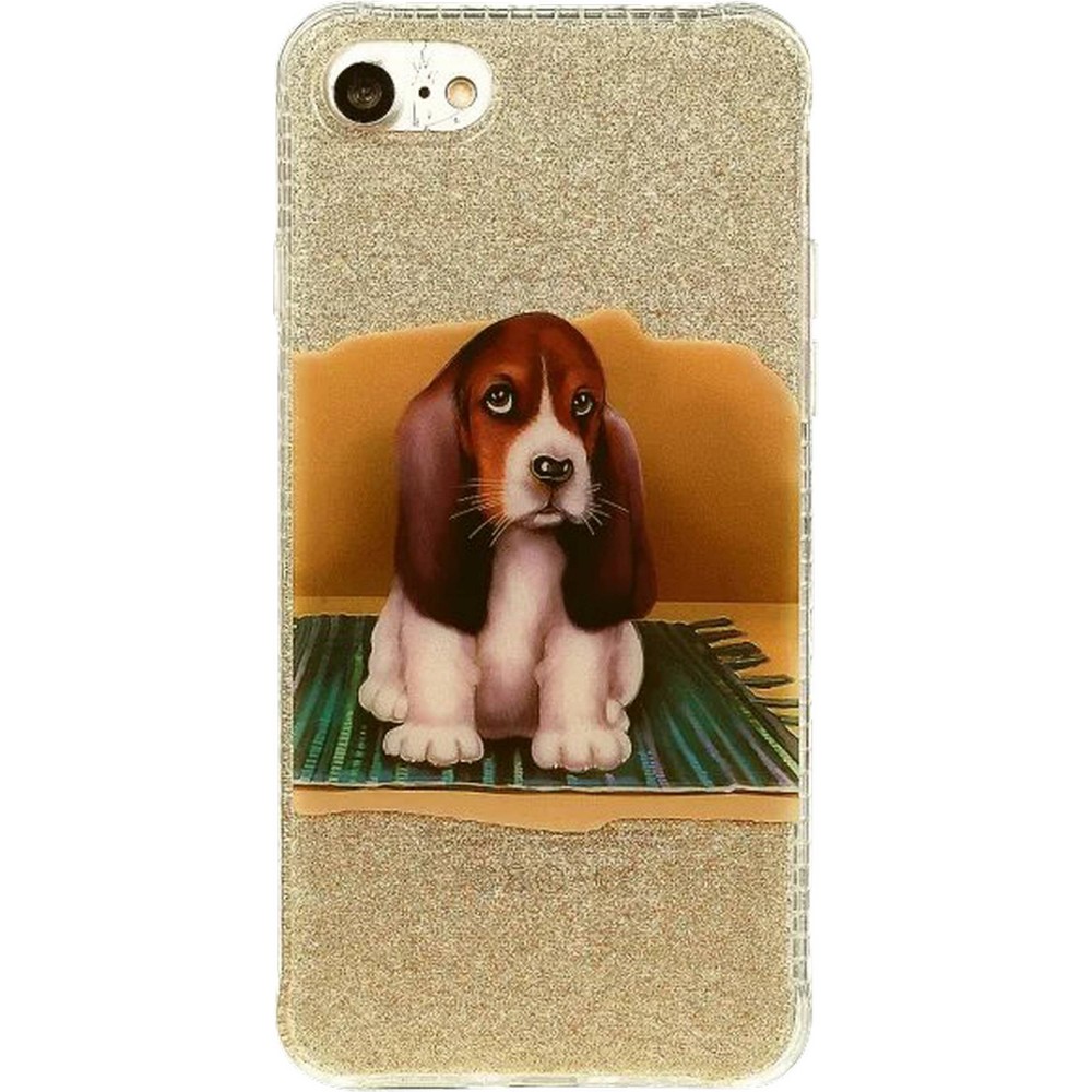 Coque iPhone 7 Plus / 8 Plus - Bling Beagle Dog