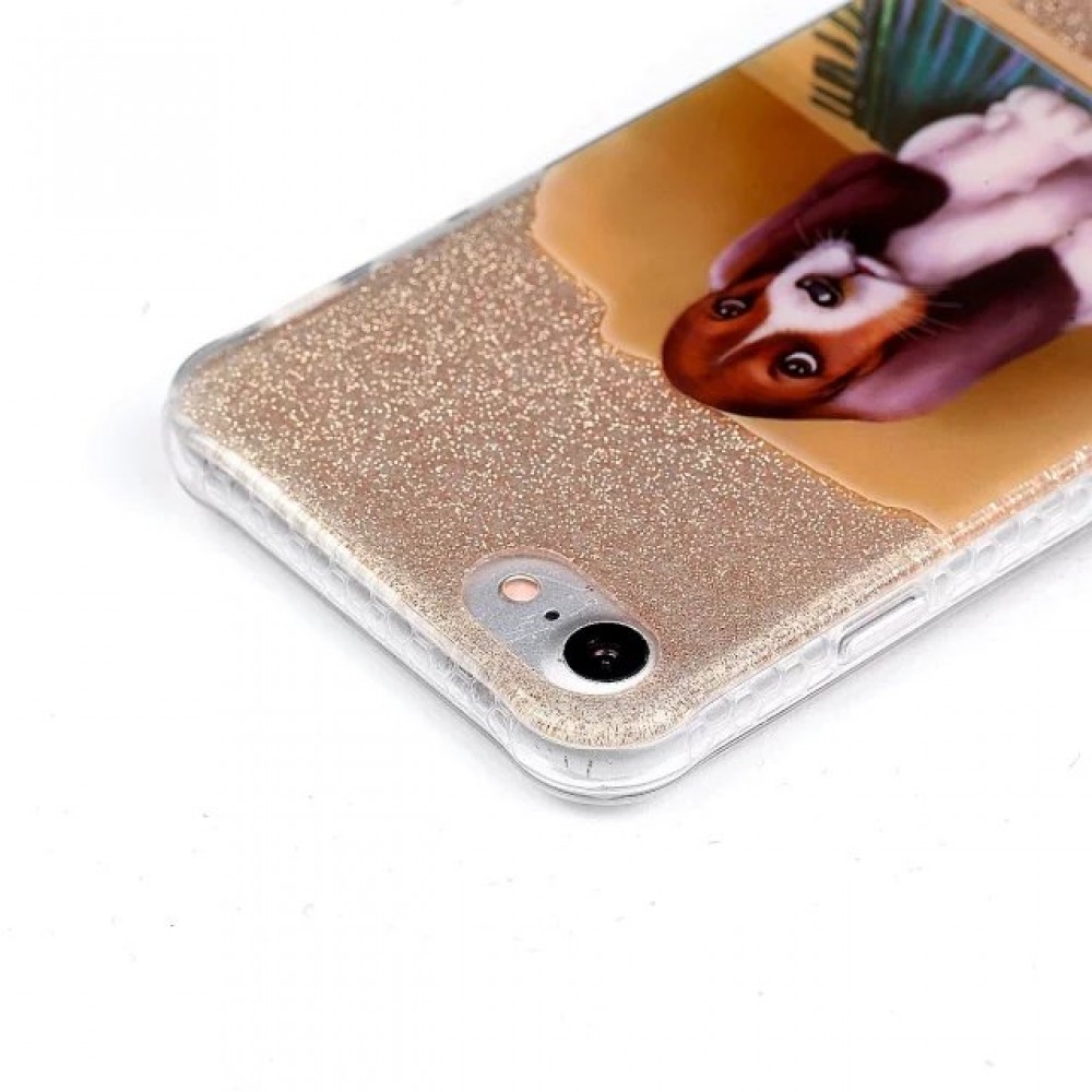 Coque iPhone 7 Plus / 8 Plus - Bling Beagle Dog