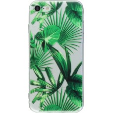 Coque iPhone 7 Plus / 8 Plus - Clear Leaf Green