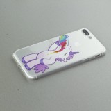 Coque iPhone 7 Plus / 8 Plus - Clear Licorne boisson