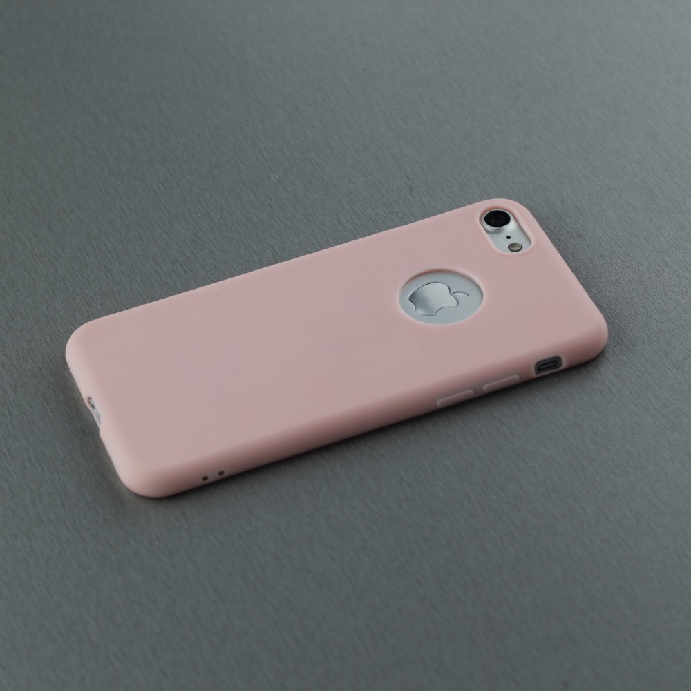 Coque iPhone 7 / 8 / SE (2020, 2022) - Silicone Mat - Rose clair