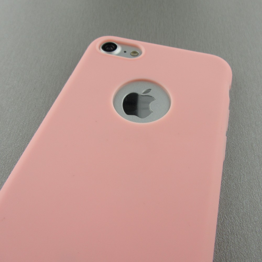 Hülle iPhone 7 / 8 / SE (2020, 2022) - Silicone Mat hell- Rosa