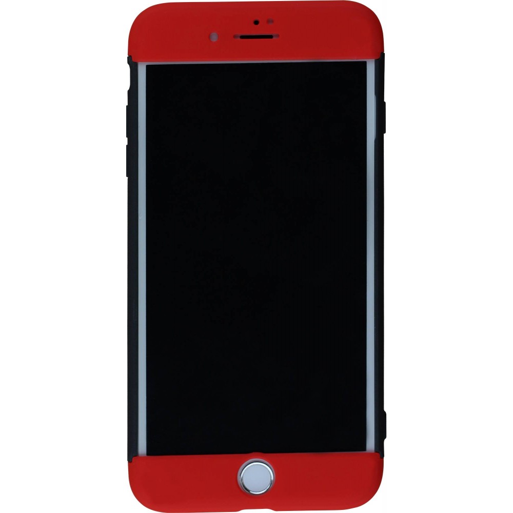 Hülle iPhone 5/5s / SE (2016) - 360° Full Body schwarz - Rot