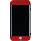 Coque iPhone 7 Plus / 8 Plus - 360° Full Body noir - Rouge