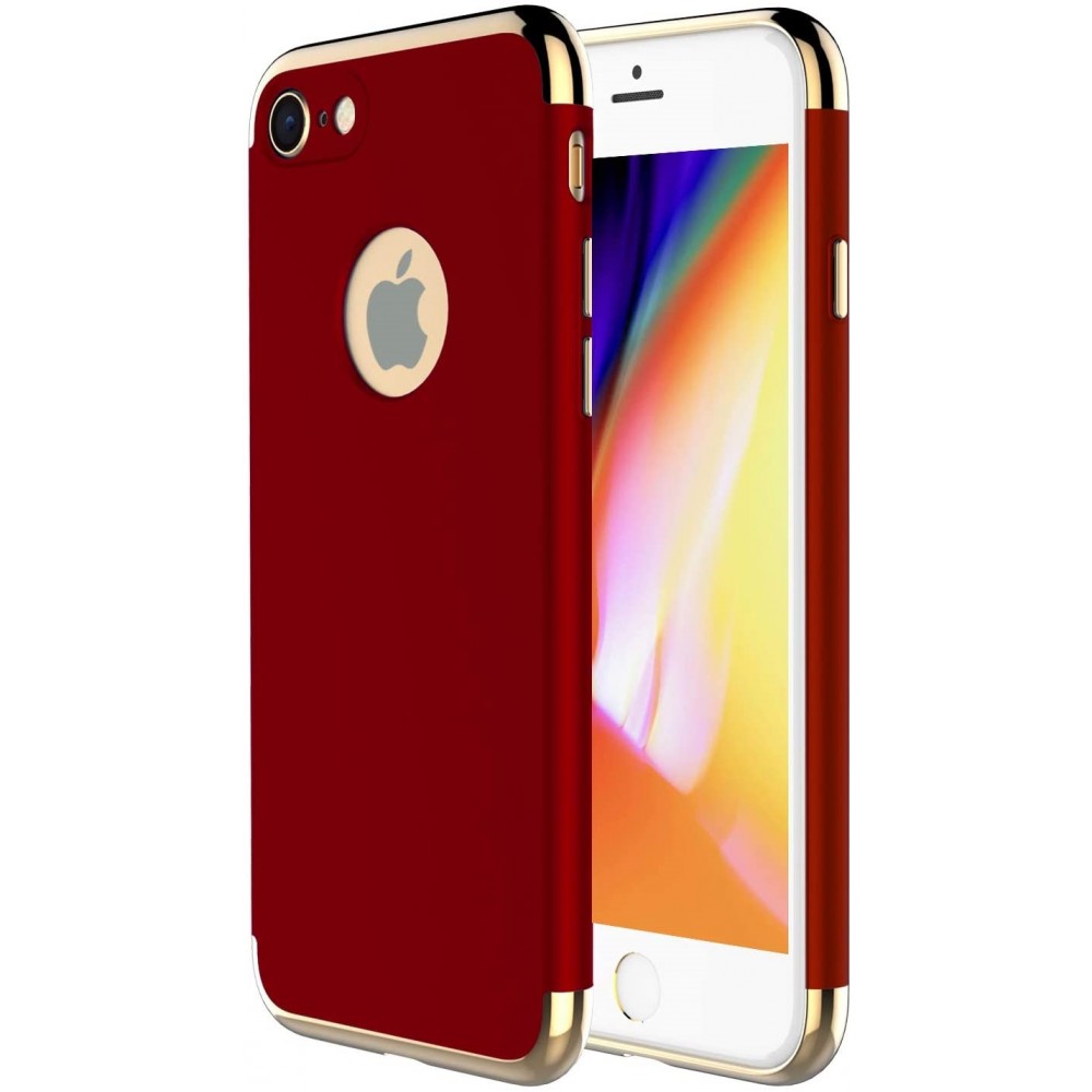 Coque iPhone 7 Plus / 8 Plus - Frame gold - Rouge