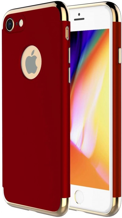 Coque iPhone 7 Plus / 8 Plus - Frame gold - Rouge